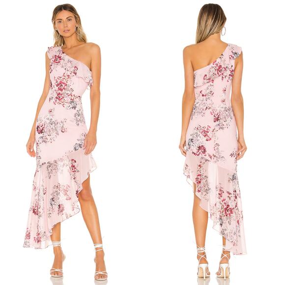 Michael Costello x Revolve Cole Dress Pink Floral - Picture 1 of 10